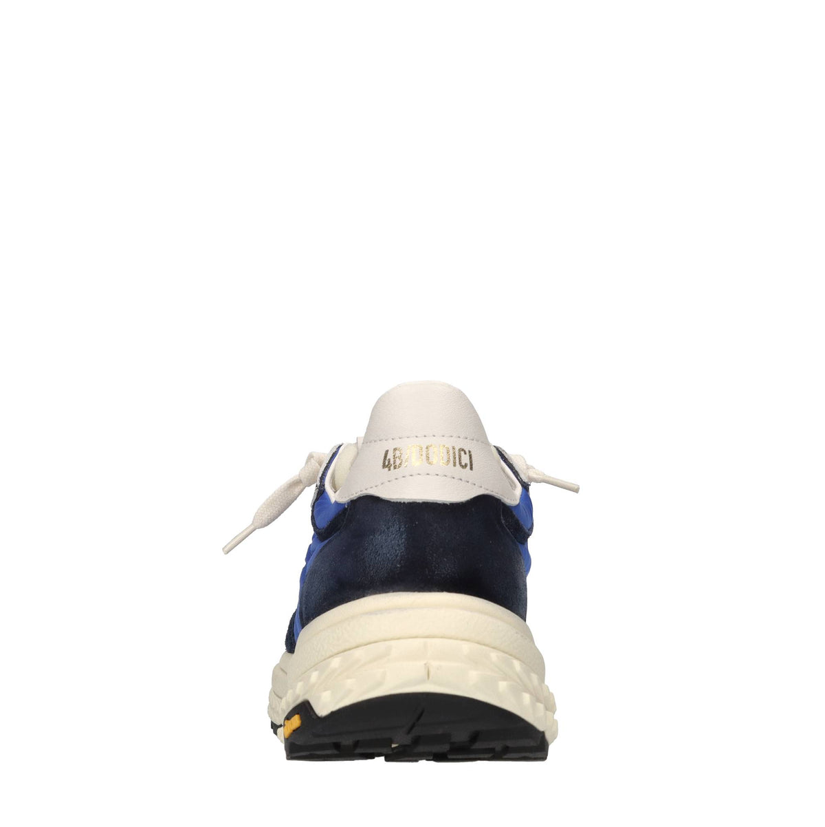 Sneakers in pelle e tessuto 