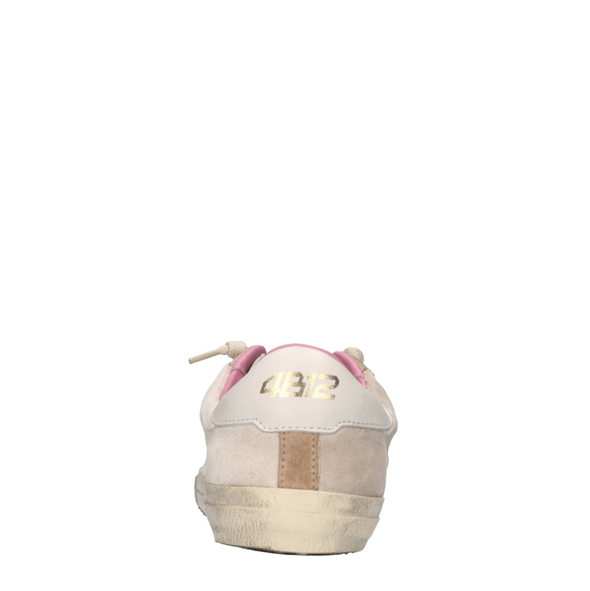 Sneakers in pelle e tessuto 