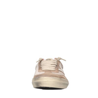 Sneakers in pelle e tessuto 