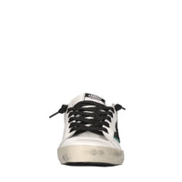 Sneakers in pelle e glitter 