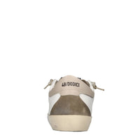 Sneakers in pelle e glitter 