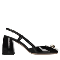 Décolléte slingback in vernice 