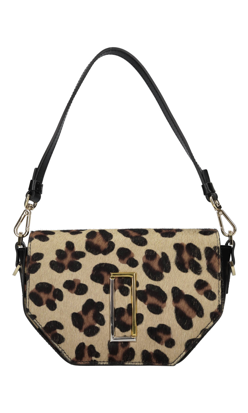 Borsa in pelle e cavallino 
