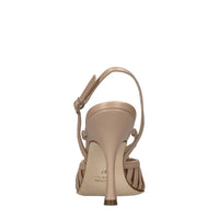 Décolleté slingback in pelle 
