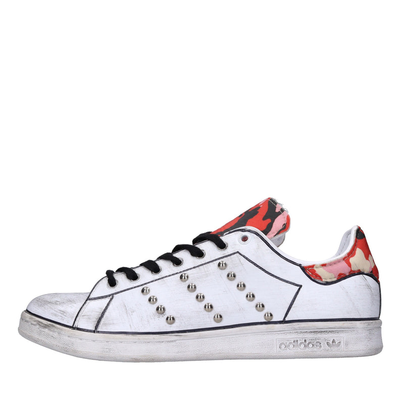 Sneakers in ecopelle e tessuto 