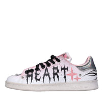 Sneakers in ecopelle e tessuto 