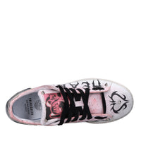 Sneakers in ecopelle e tessuto 