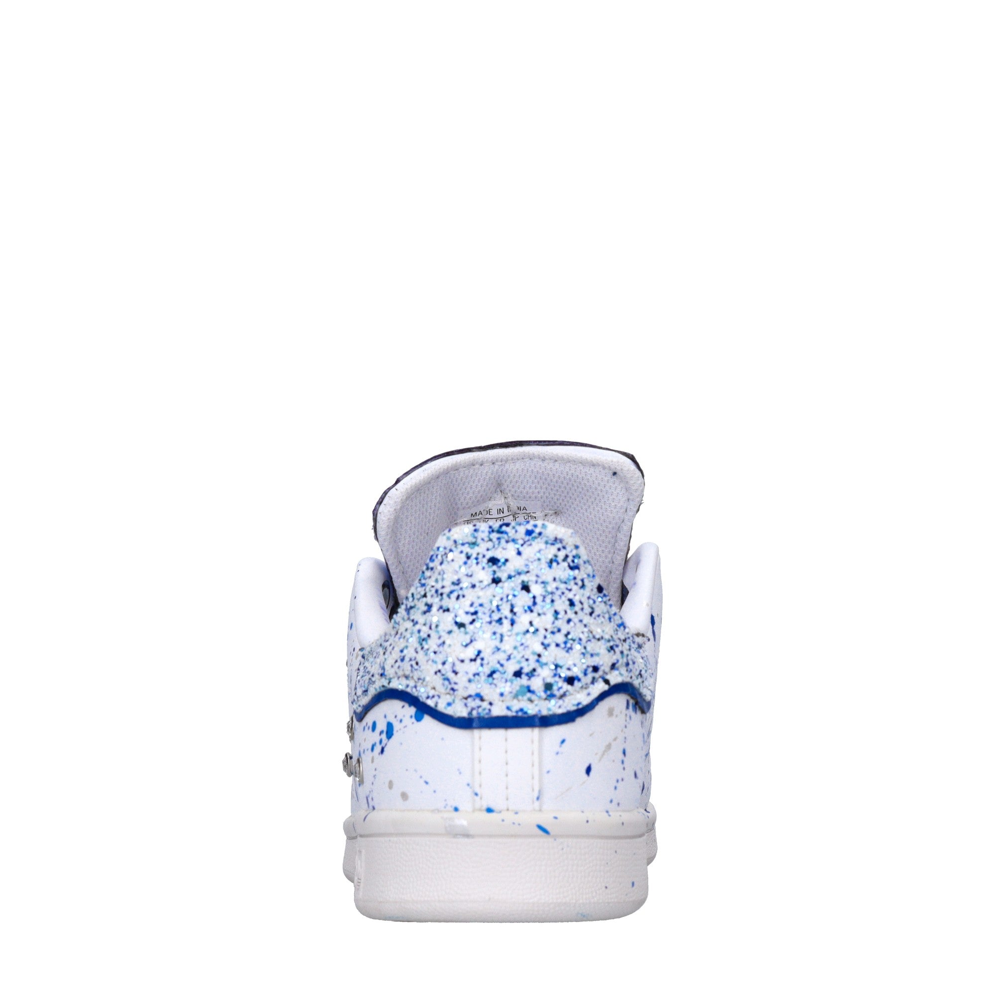 Sneakers in ecopelle e glitter 