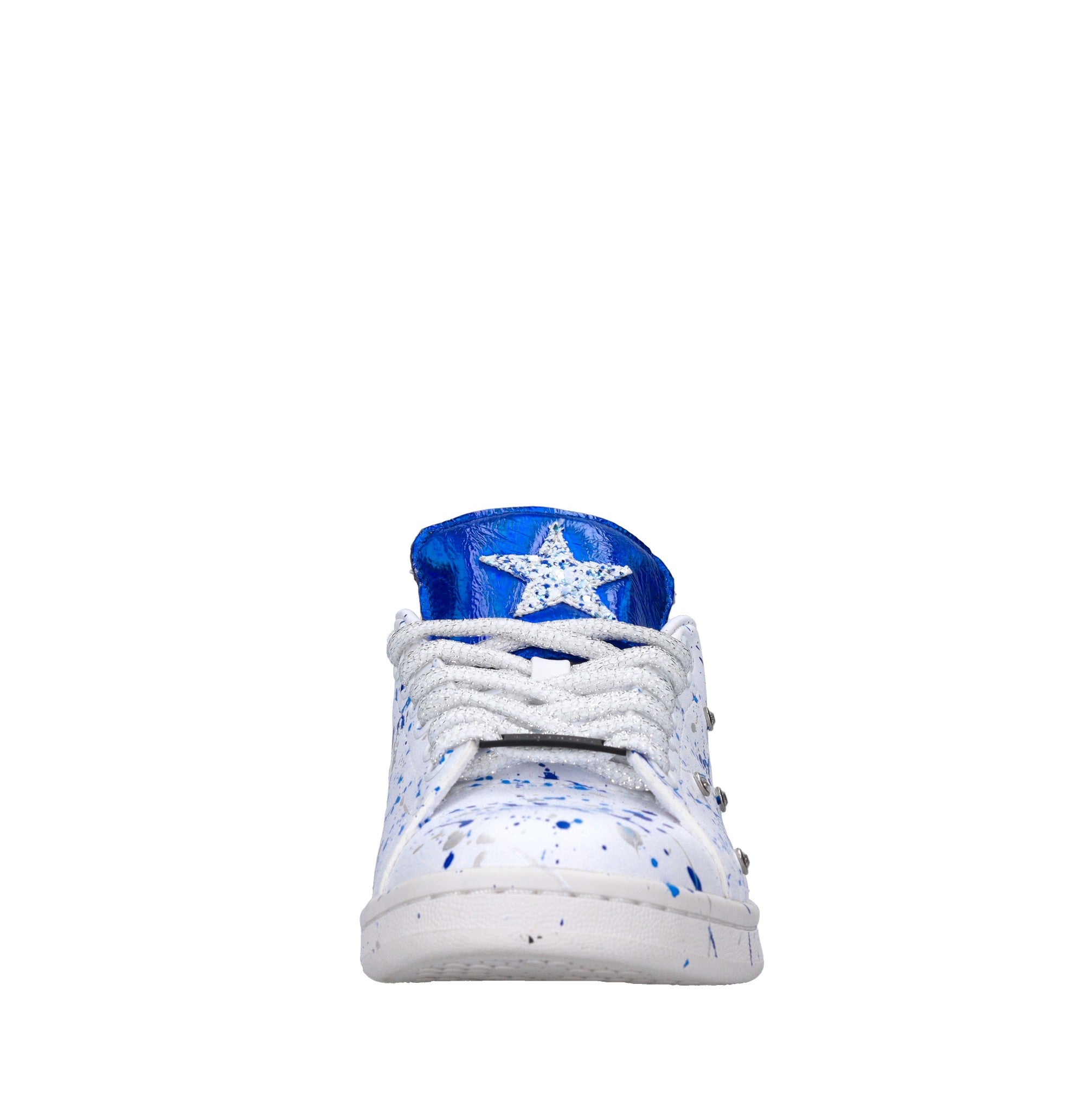 Sneakers in ecopelle e glitter 