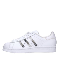 Sneakers in pelle,ecopelle e strass 