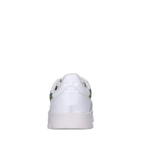 Sneakers in pelle e glitter 