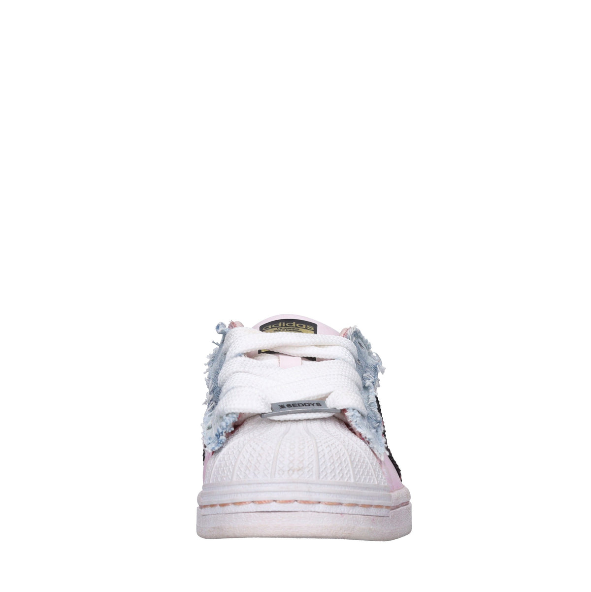 Sneakers in pelle e tessuto 