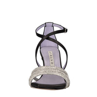 Sandali in raso e strass 