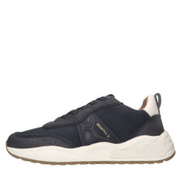 Sneakers in ecopelle e tessuto 