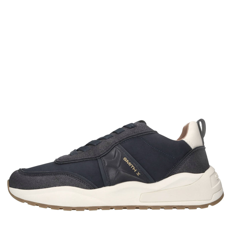 Sneakers in ecopelle e tessuto 
