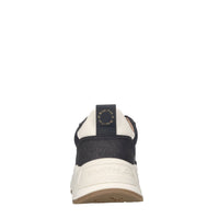 Sneakers in ecopelle e tessuto 