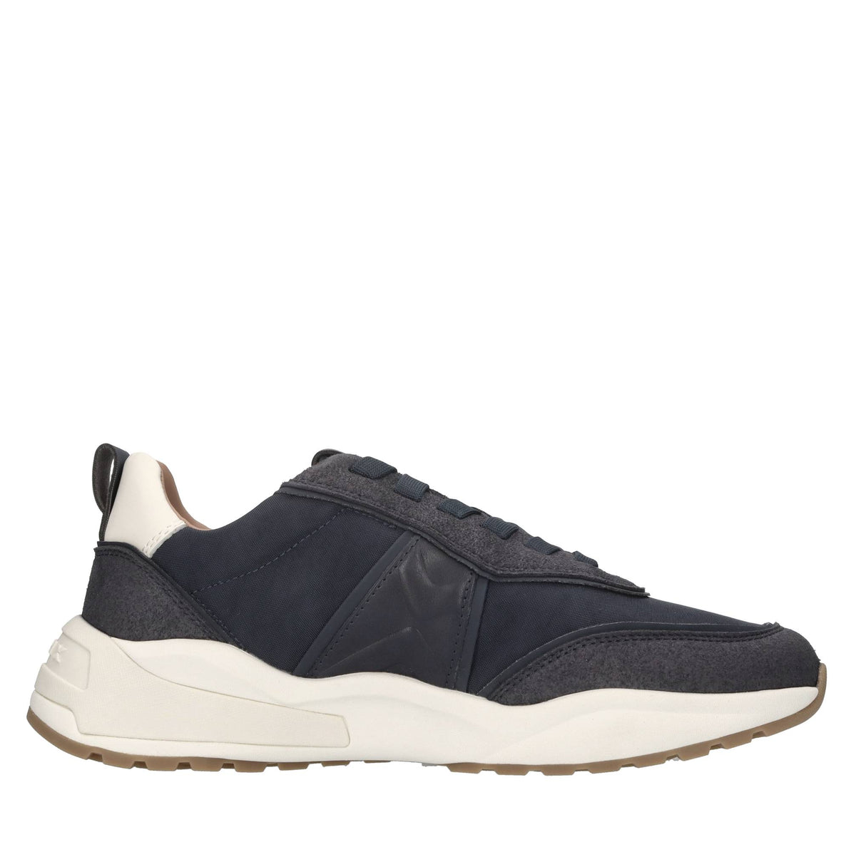 Sneakers in ecopelle e tessuto 