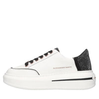 Sneakers in pelle,ecopelle e strass 