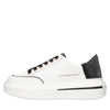 ALEXANDER SMITH Leather, faux leather and rhinestone sneakers