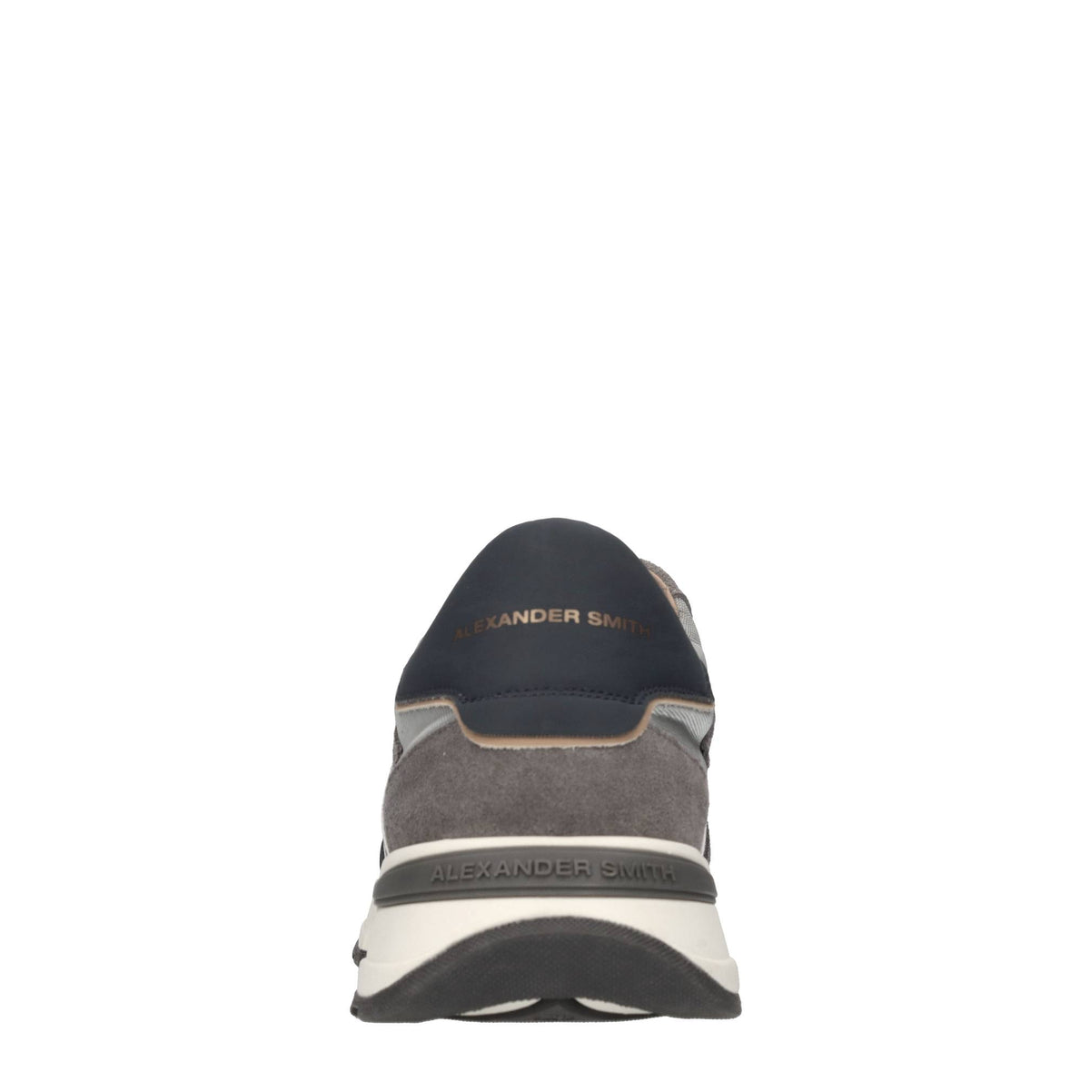 Sneakers in pelle e tessuto 