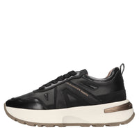 Sneakers in ecopelle e tessuto 