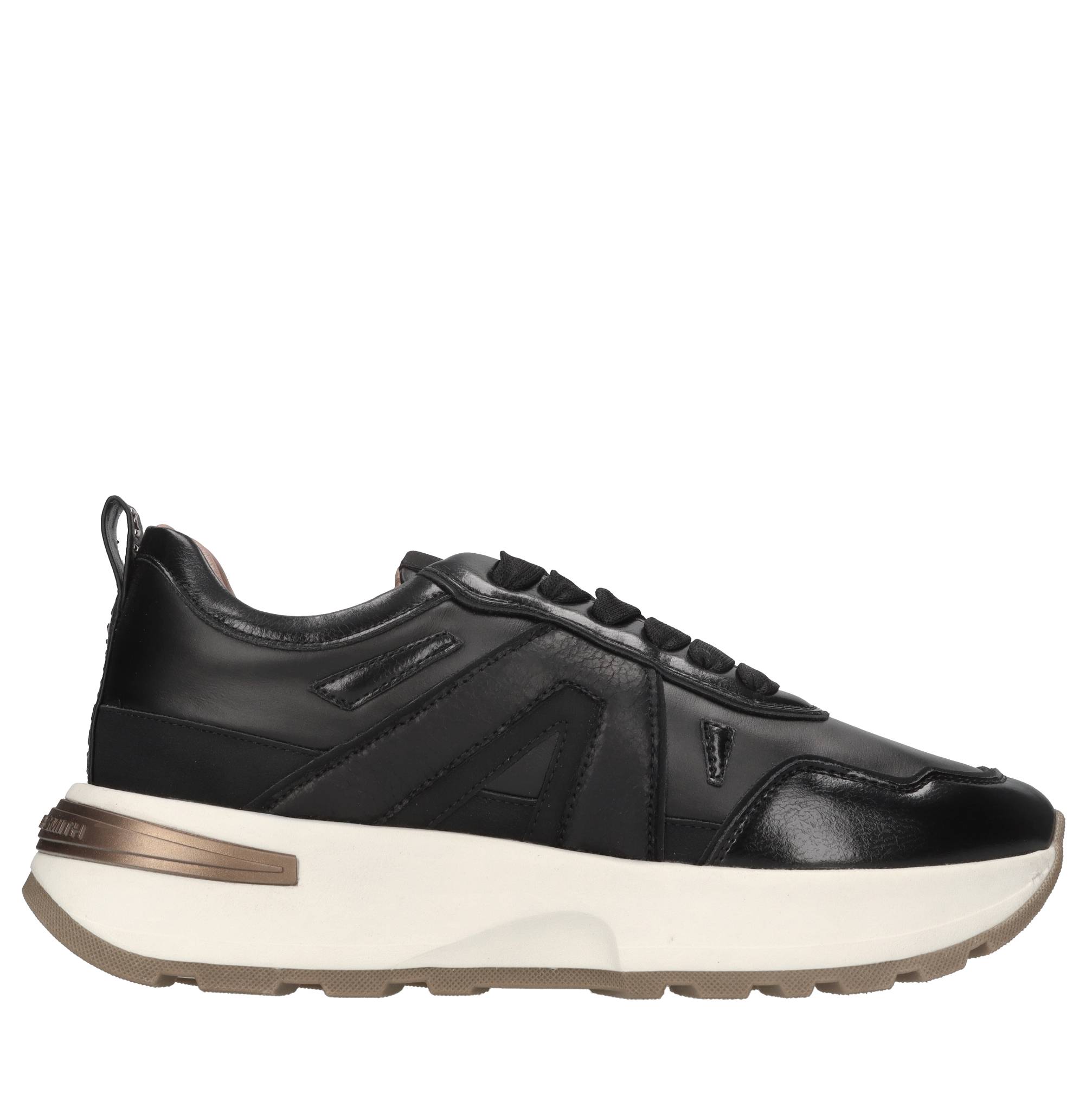 Sneakers in ecopelle e tessuto 