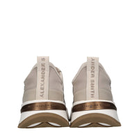 Sneakers in pelle, ecopelle e tessuto 
