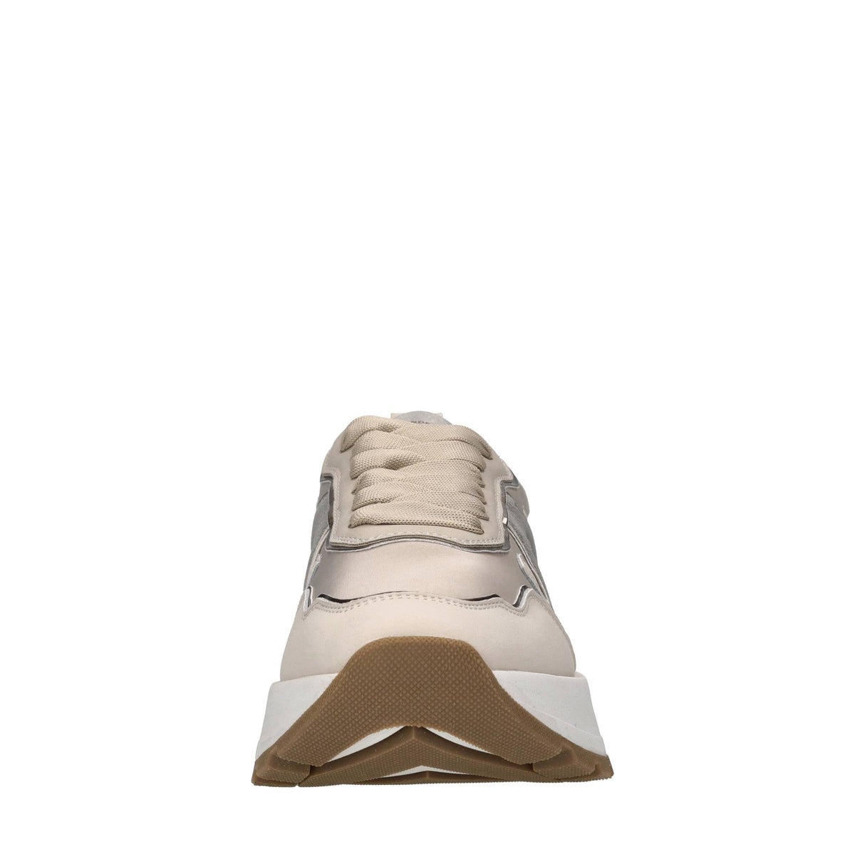 Sneakers in pelle, ecopelle e tessuto 