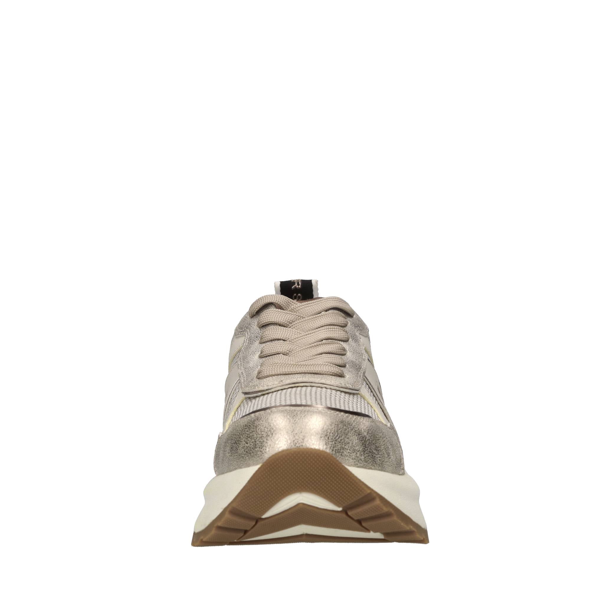 Sneakers in pelle, ecopelle e tessuto 