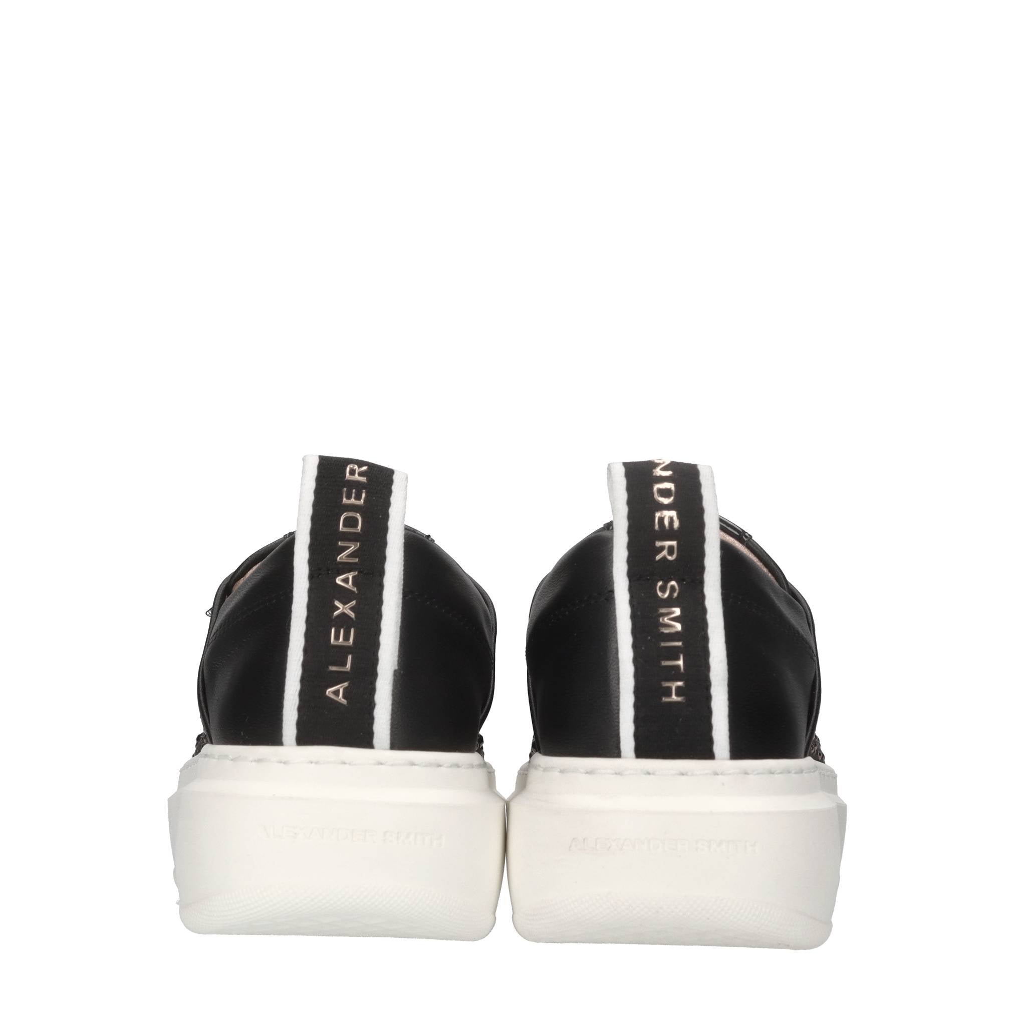 Sneakers in pelle e tessuto e strass 
