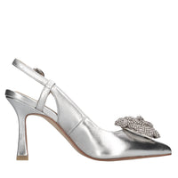 Décolleté slingback in pelle 