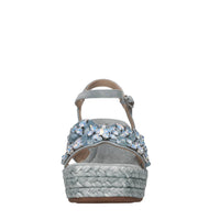 Sandali in pelle strass e pietre 