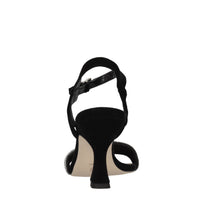 Sandali in camoscio e strass 