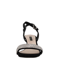 Sandali in camoscio e strass 