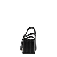 Décolleté slingback in pelle 