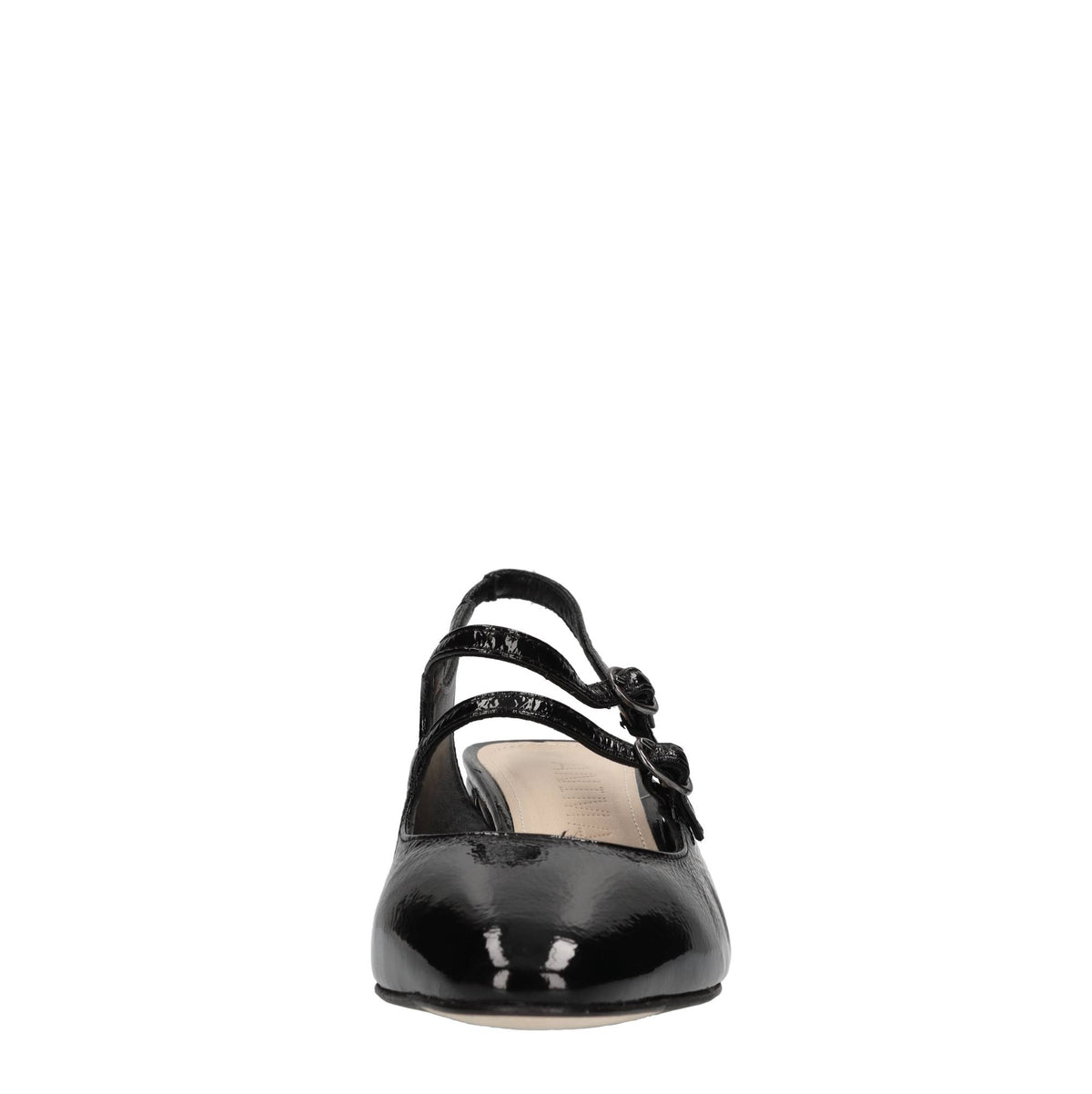 Décolleté slingback in pelle 