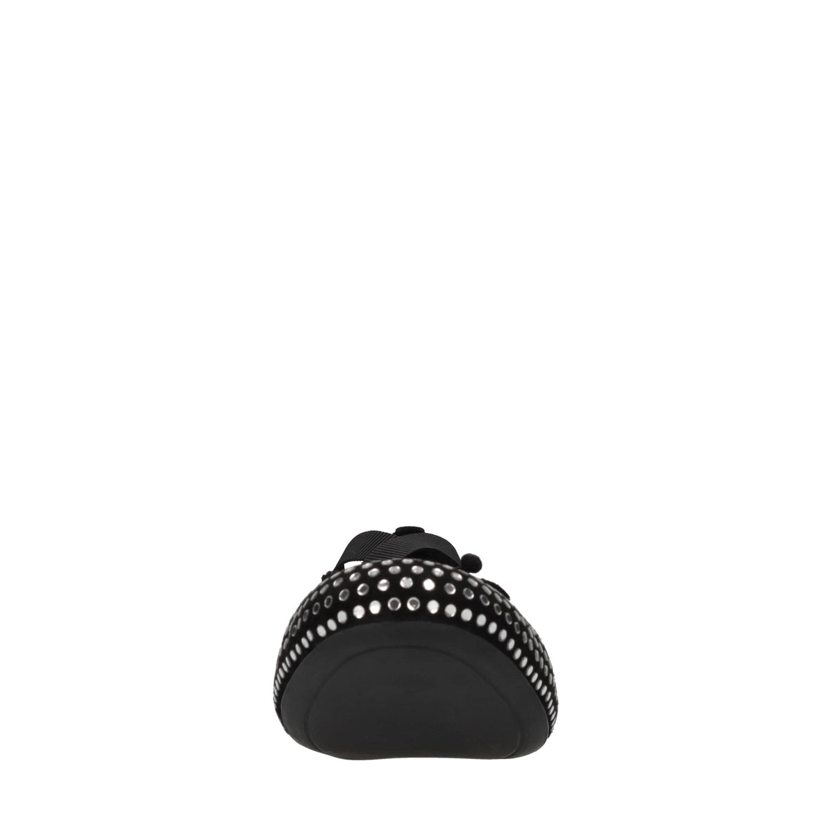 Ballerine in camoscio,tessuto elastico e strass 