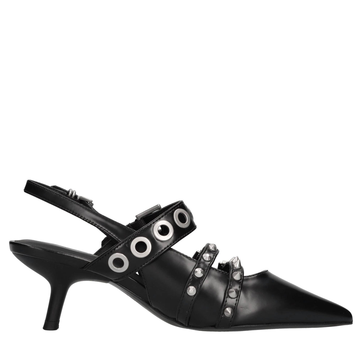 Décolléte slingback  in pelle 