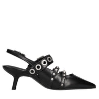 Décolléte slingback  in pelle 