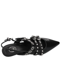 Décolléte slingback  in pelle 