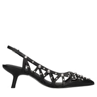 Décolléte slingback  in pelle 