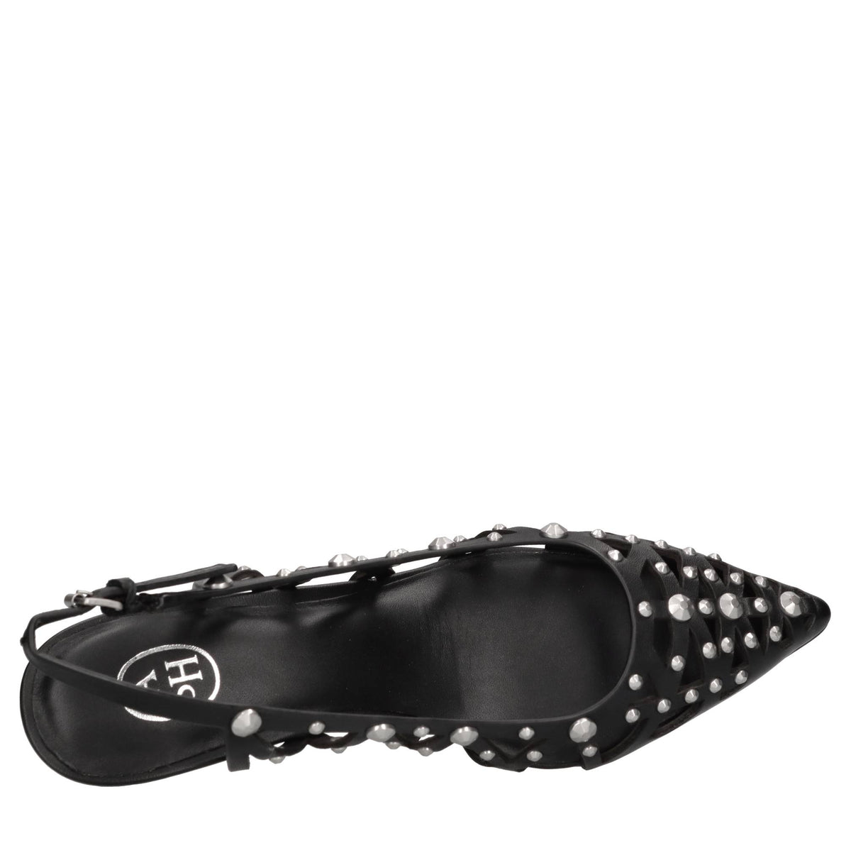 Décolléte slingback  in pelle 