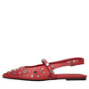 ASH Ballerine slingback Brenda in pelle e borchie