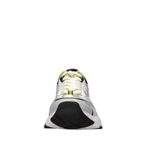 Sneakers in ecopelle e tessuto 