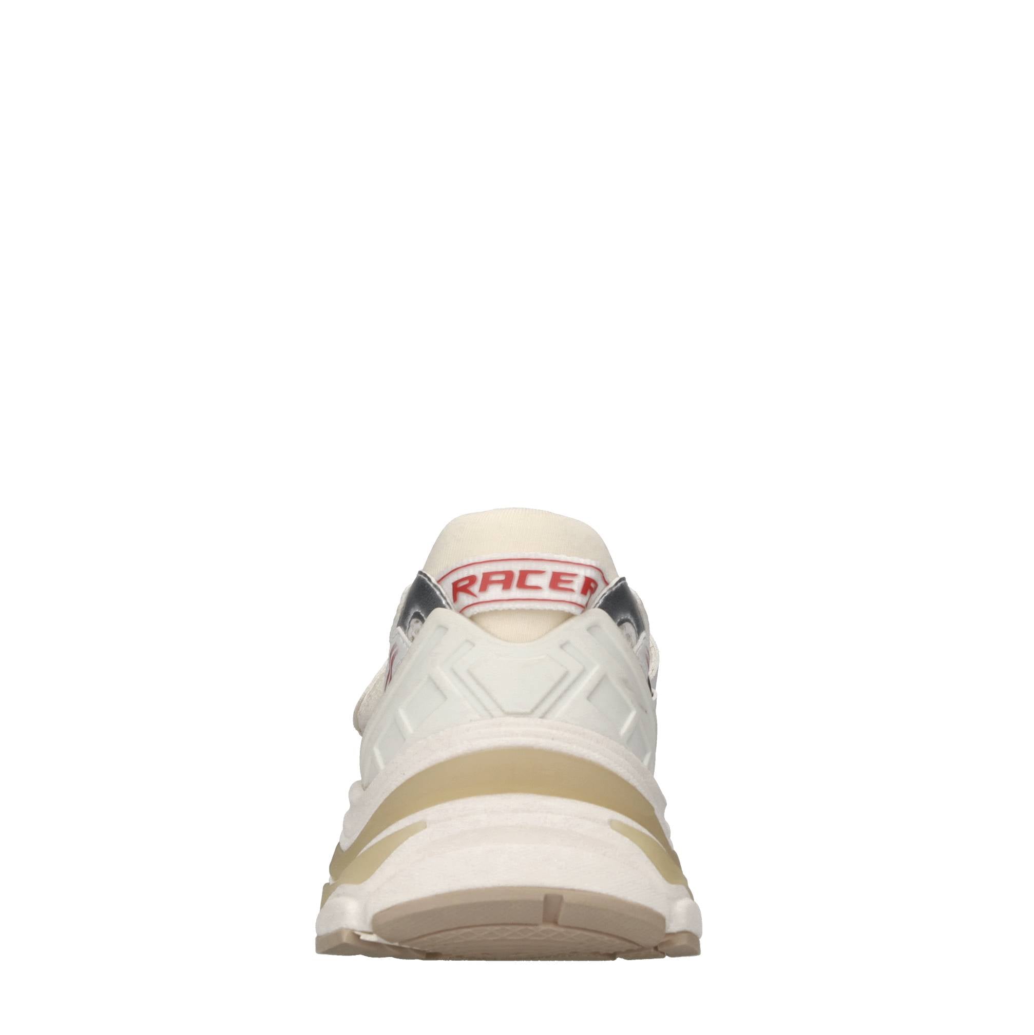 Sneakers in ecopelle e tessuto 