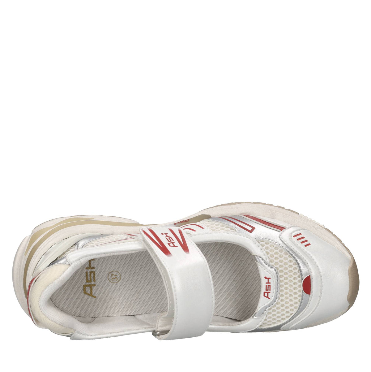 Sneakers in ecopelle e tessuto 