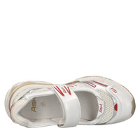 Sneakers in ecopelle e tessuto 