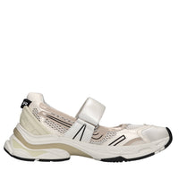 Sneakers in ecopelle e tessuto 