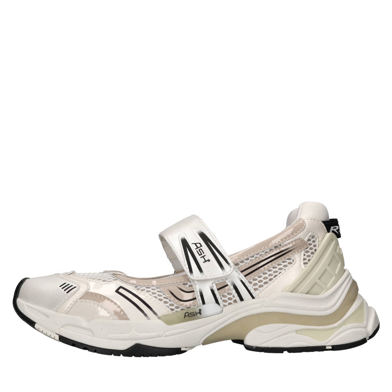 Sneakers in ecopelle e tessuto 