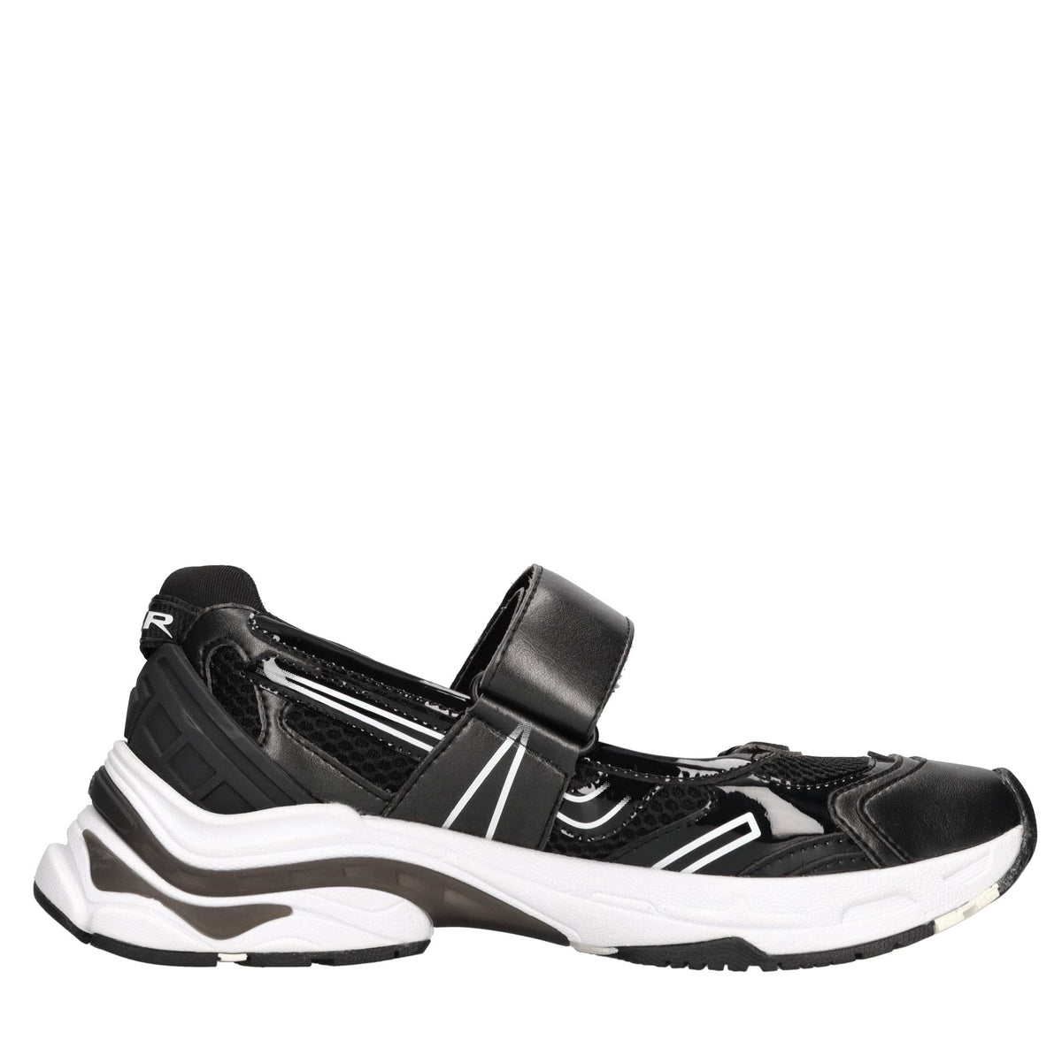 Sneakers in ecopelle e tessuto 